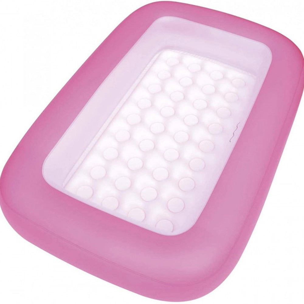 Trade Shop - Piscina Gonfiabile Rettangolare 165 X 104 X 25 Cm Con Fondo Gonfiabile Bambini - Rosa