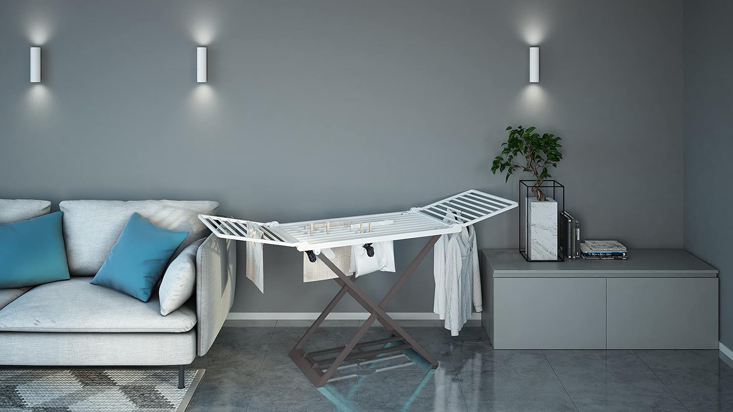 Stendino Stendibiancheria in materiale riciclato antiruggine mod.MARINO COLOMBO