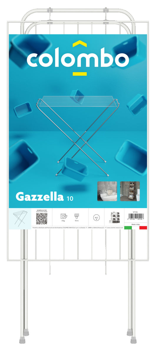 Stendino Stendibiancheria salvaspazione e leggero mod.GAZZELLA 10 COLOMBO