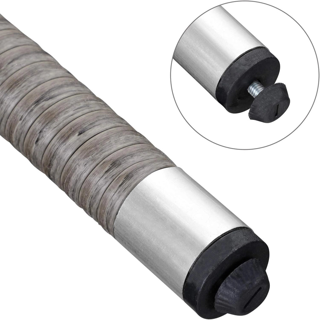 Set di 2 Sedie da Giardino Poly Rattan Impilabile Resistente 160 kg Sedia da Balcone Crema