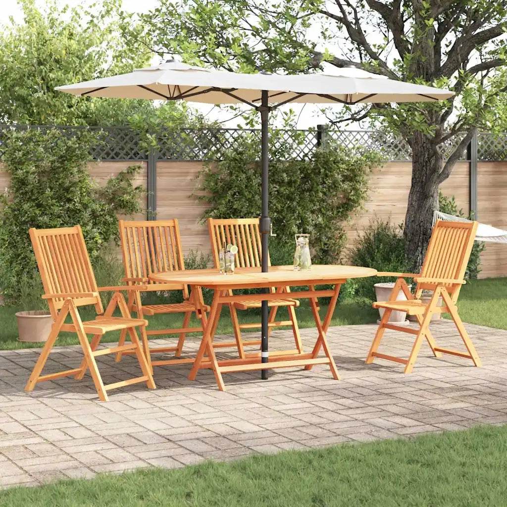 Set da Pranzo per Giardino 5 pcs Marrone 3375726