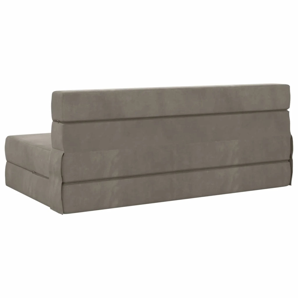 Divano Letto Pieghevole Grigio Chiaro 152 x 86,5 x 60 cm 900126