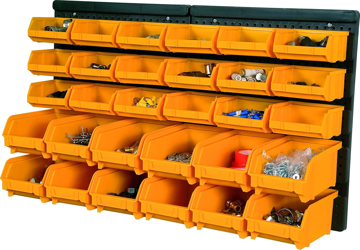 Pannello + 18 contenitori  L 646 x P 180 x H 385 mm