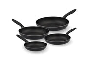 Set 4 Padelle in Alluminio Antiaderenti Vulcano 16 + 20 + 24 + 28 cm