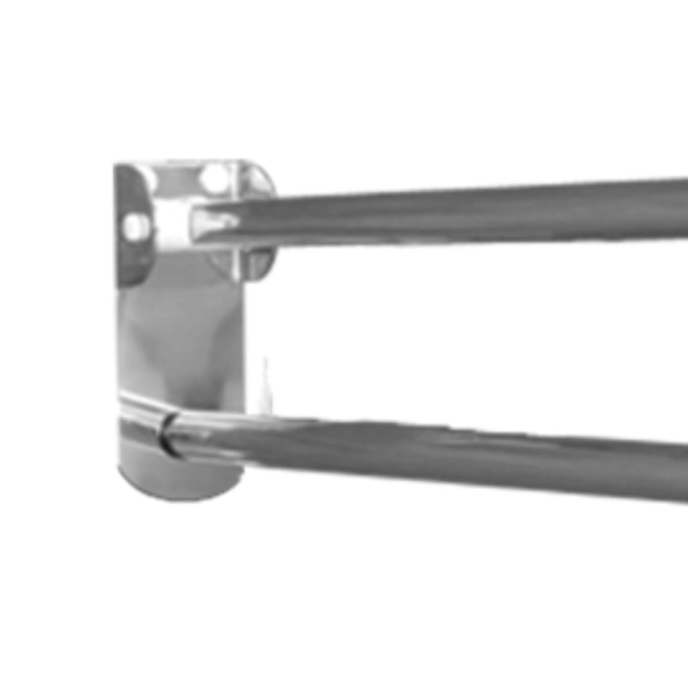 Maniglione barra ribaltabile con piastra lunga cm 70 e porta rotolo inox satinato