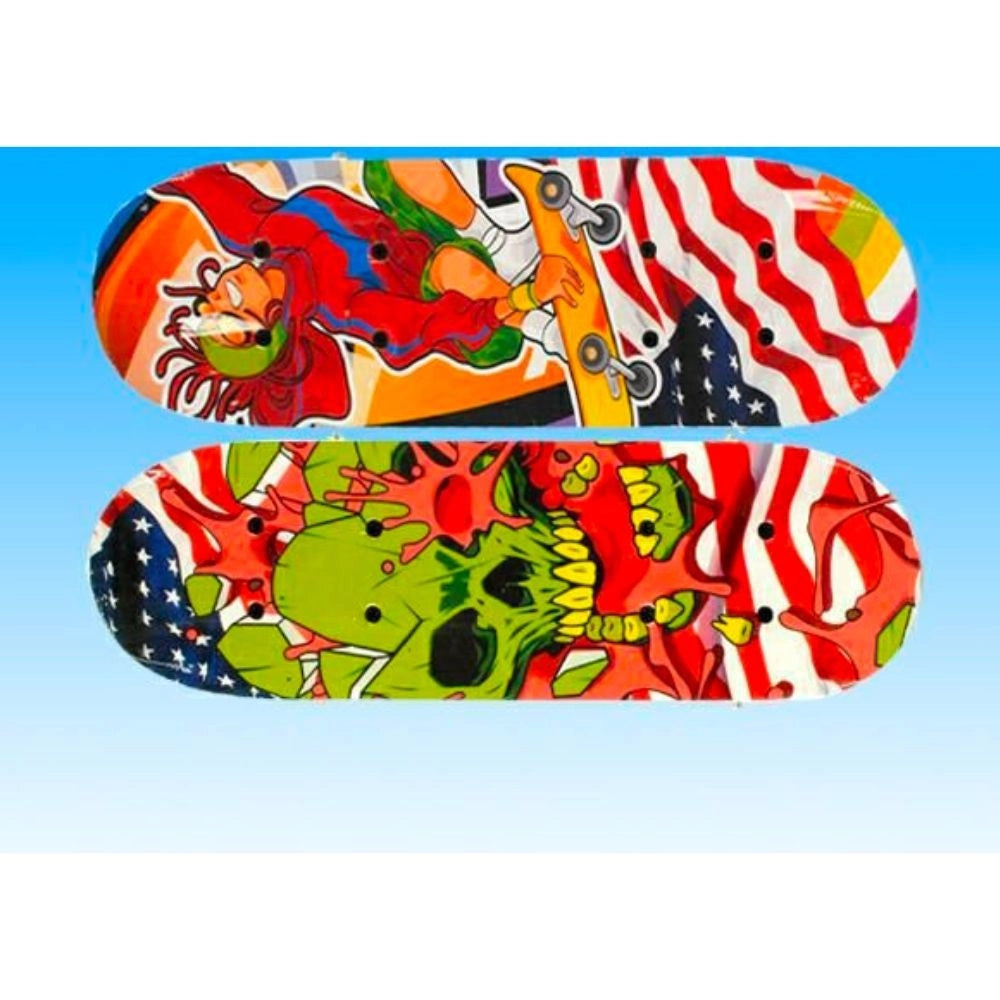 Trade Shop - Skateboard Skate In Legno 43x13 Gioco Bambini Ragazzi Divertimento Vari Colori -
