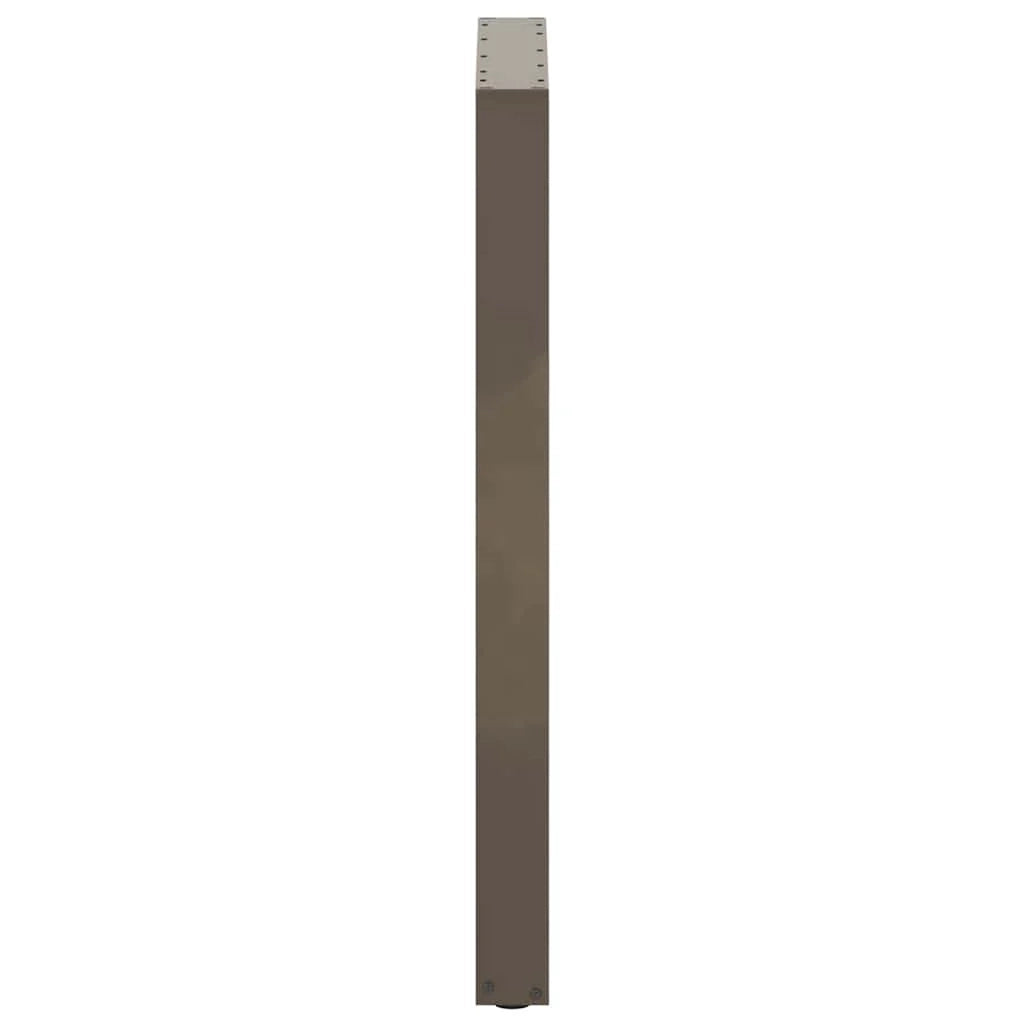 Set di 2 gambe per tavolo da bar a forma di U 60 x 100 cm stabili e moderne in acciaio naturale 02_0057479