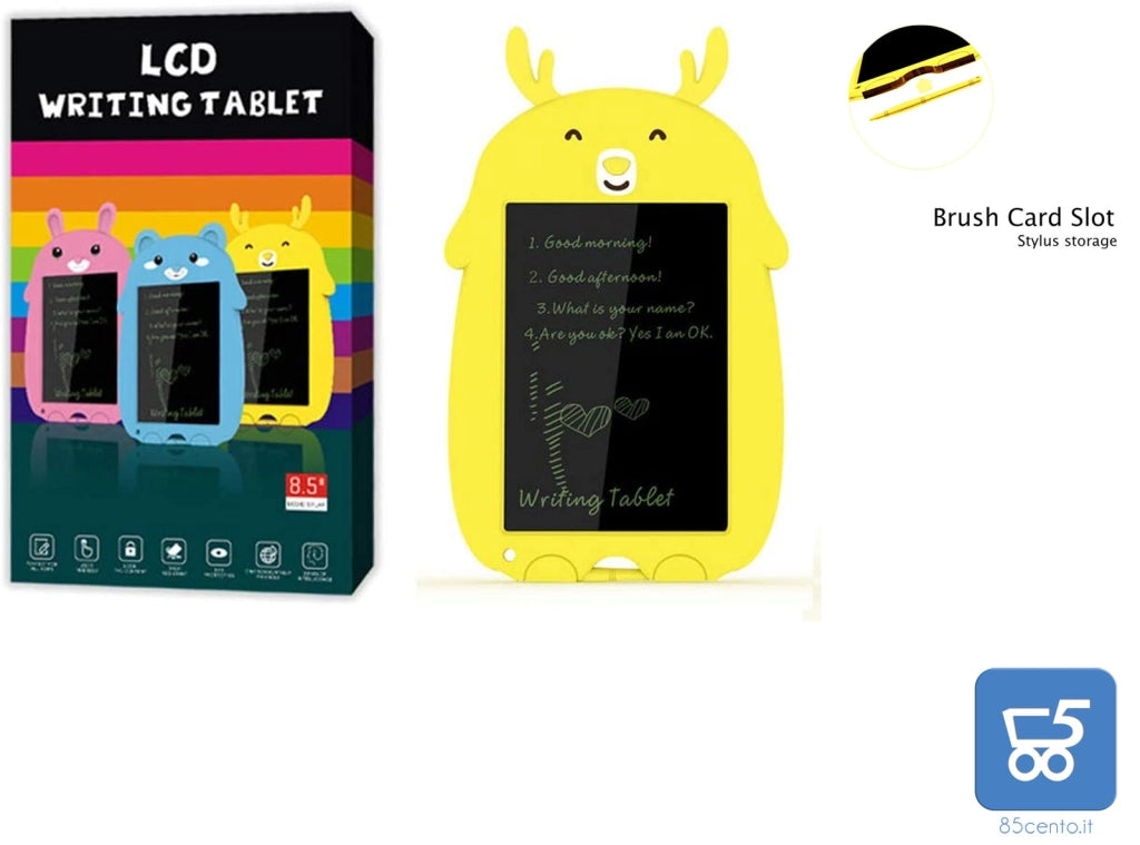 Tavoletta LCD da Disegno 8.5 Pollici Lavagna da Disegno Portatile con Pulsante di Blocco Ewriter Digitale Scrittura Grafica per Bambini Studenti Progettista Sicurezza