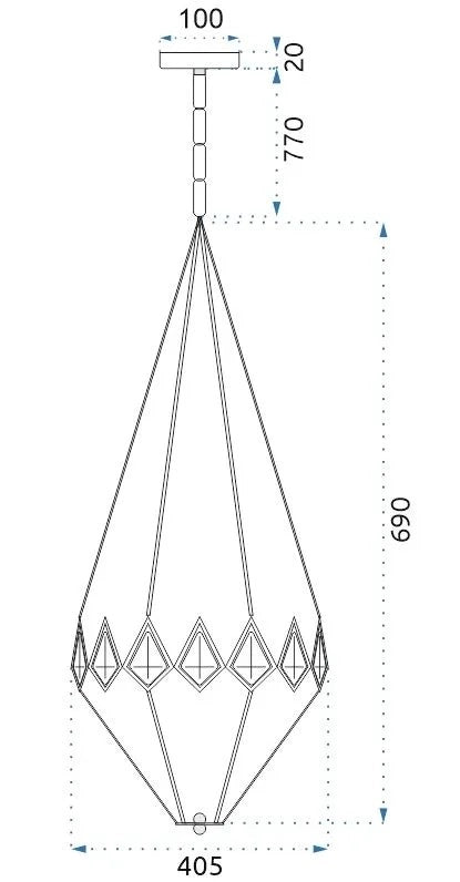 Lampada Cristallo Diament APP767-3CP