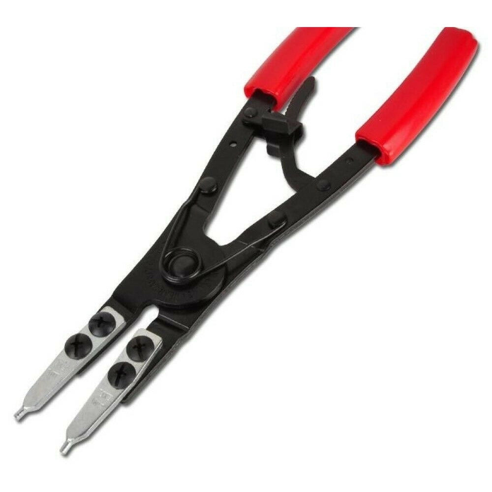 Trade Shop - Set 2 Pinze Con Punte Intercambiabili Per Anelli Seeger Interni Esterni A.07210 -