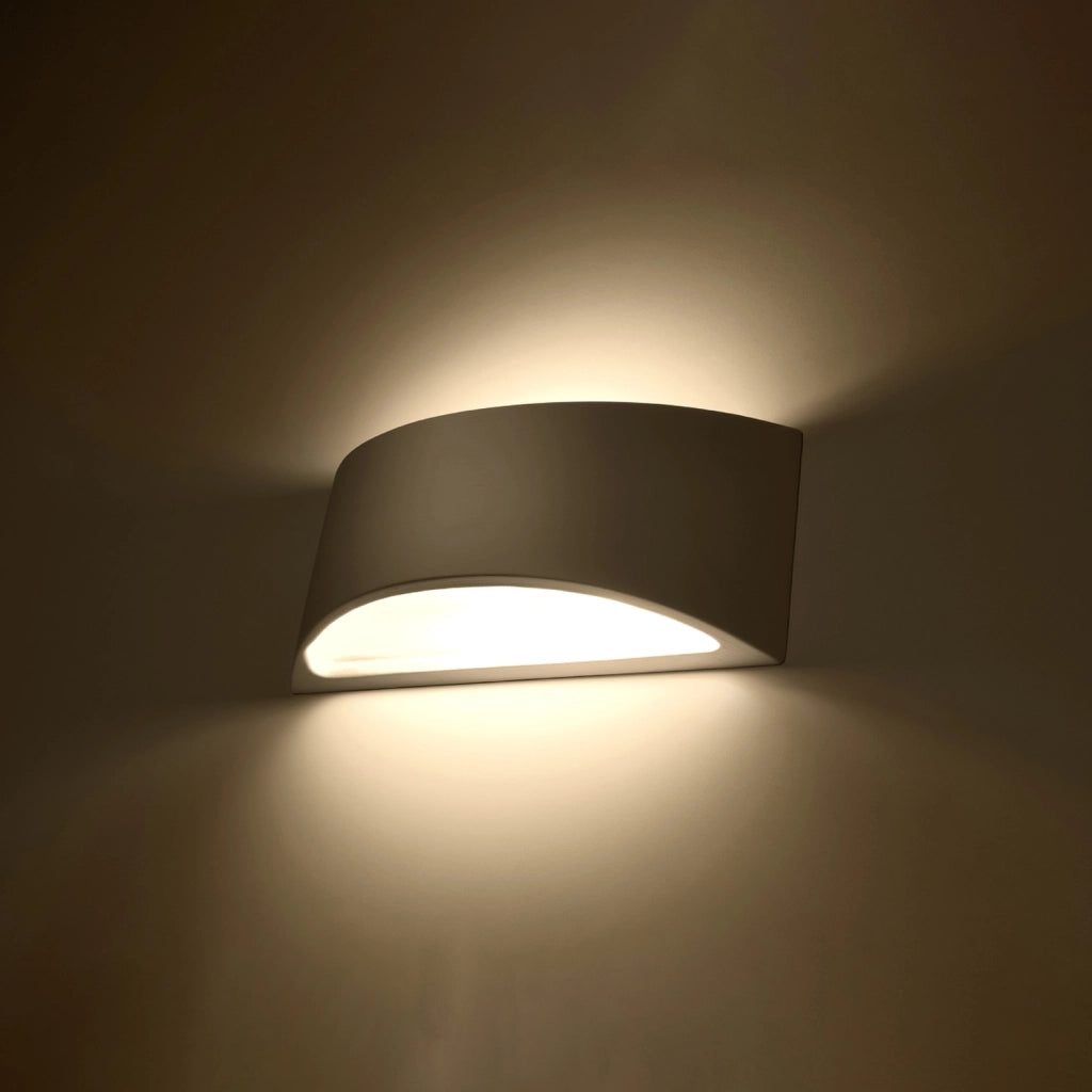 Applique in ceramica COMETA Pure Lume PU.0834 bianca