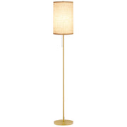 Lampada da terra design ¨C zephmum ¨C dorato e beige 25,5x25,5x157 cm
