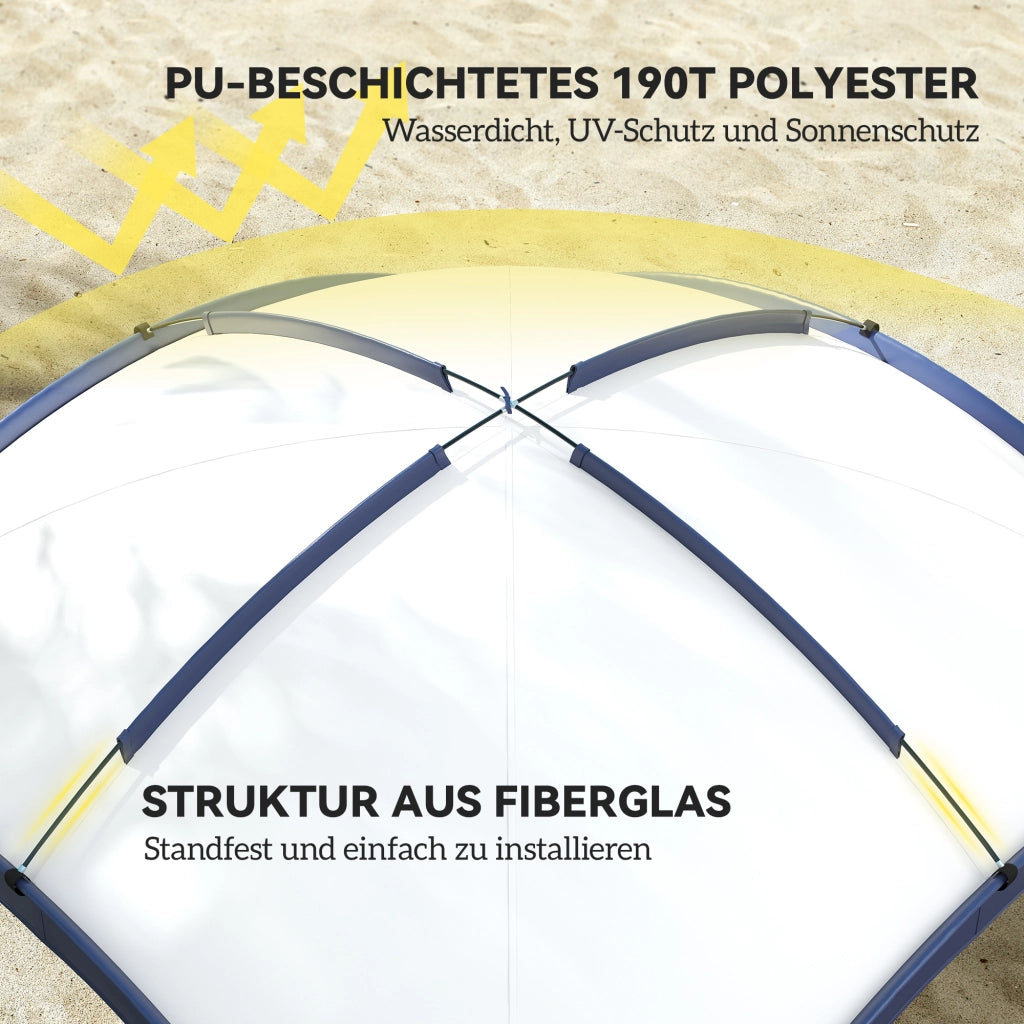 Gazebo da giardino ¨C zephmum ¨C crema 350x350x222 cm