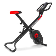 HYPER 6000 - Cyclette pieghevole X-Bike con volando da 6kg e resistenza magnetica regolabile su 8 livelli. Cyclette da camera con display LCD, cardiofrequenzimentro supporto per cellulare