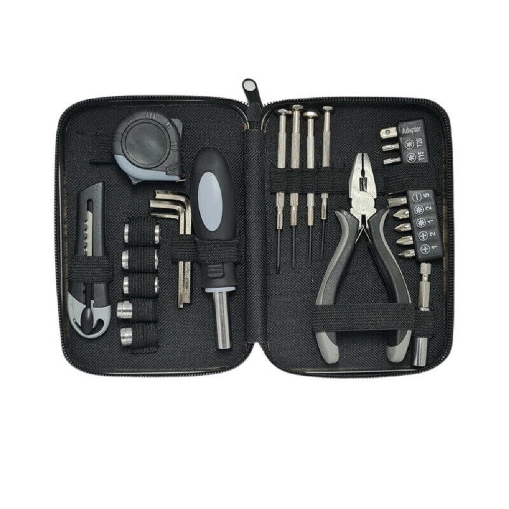 Trade Shop - Kit Riparazioni Orologi Schede Chiavini Metro Taglierino Cacciavite Pinza Q-wx19 -