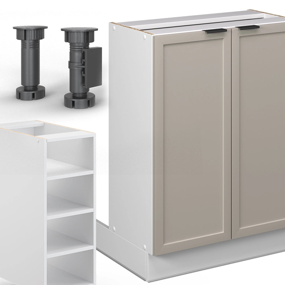 Vicco Isola cucina GrigioBeige 90 cm senza piano di lavoro