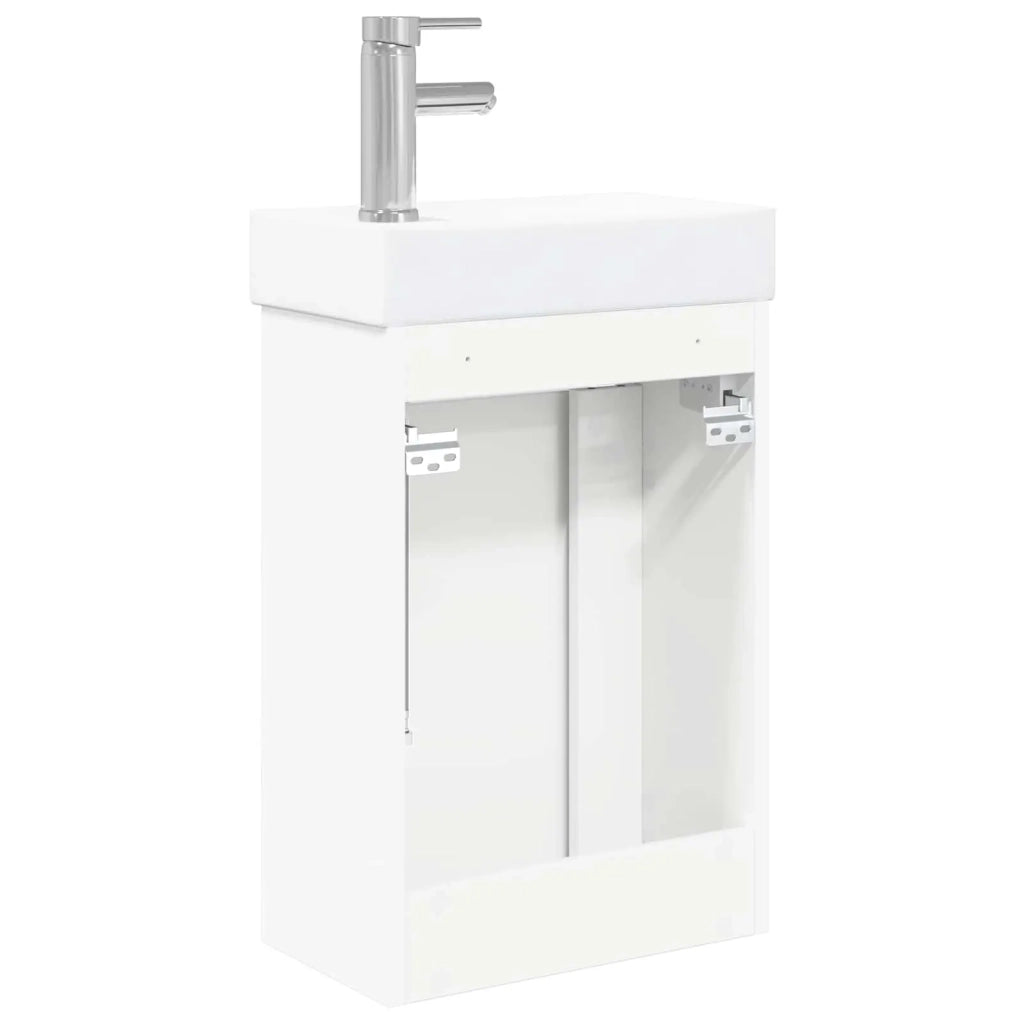 Mobile bagno con rubinetto Bianco 40,5 x 22,5 x 62 cm
