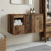 Set di mobili per il bagno 2 pz Legno antico 3404122