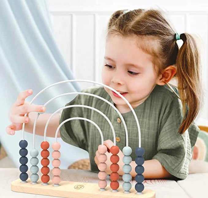 Abaco Legno Bambini Abaco Scuola Primaria Giochi Montessori Abaco Multibase Abaco per Bambini Giochi Abaco,Giocattoli ma