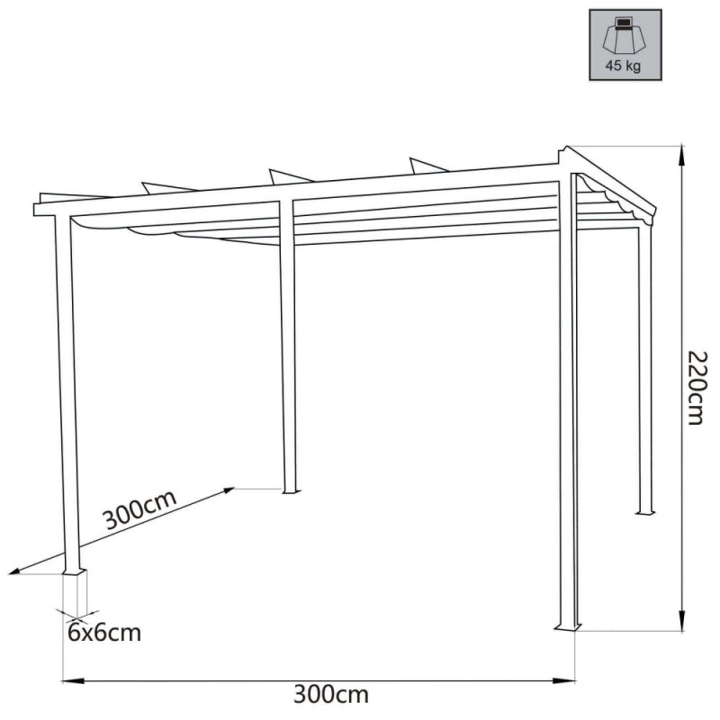 GAZEBO LEPANTO 3 X 3