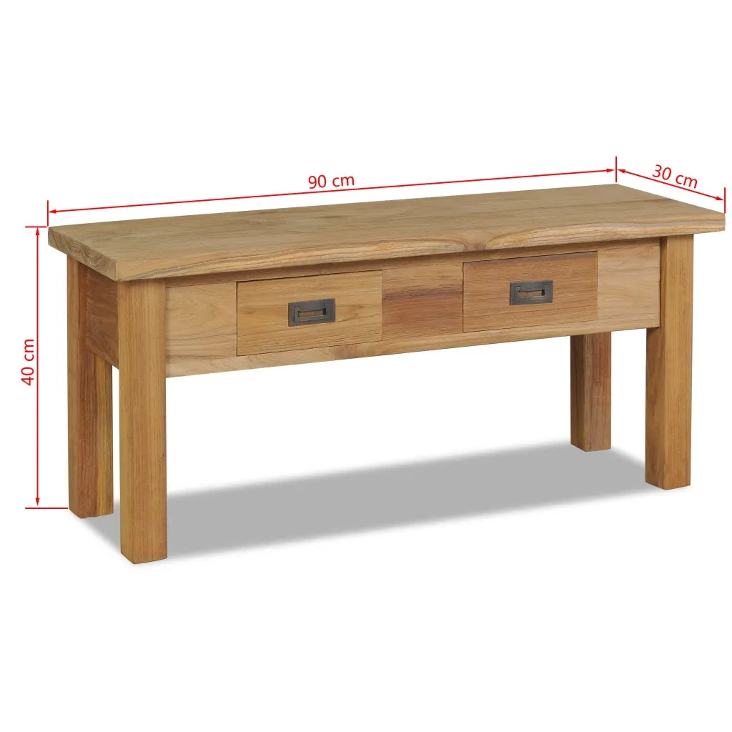Panca in Legno Teak 90x30x40 cm 244486