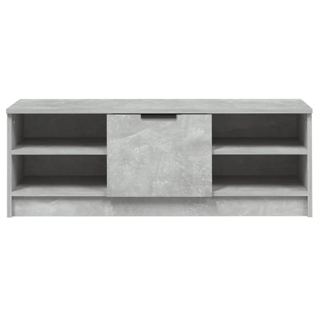 Mobile porta TV tradizionale con ampio vano contenitore 102 x 35 x 36 cm legno composito grigio cemento 02_0047998
