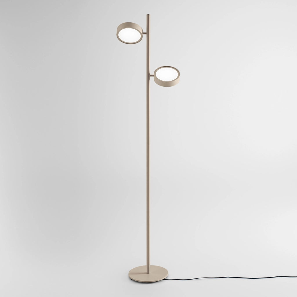 Lampada da Terra GPIT20 - Piantana LED 36W 2345lm 3000K Orientabile in Alluminio Tortora - Gealuce
