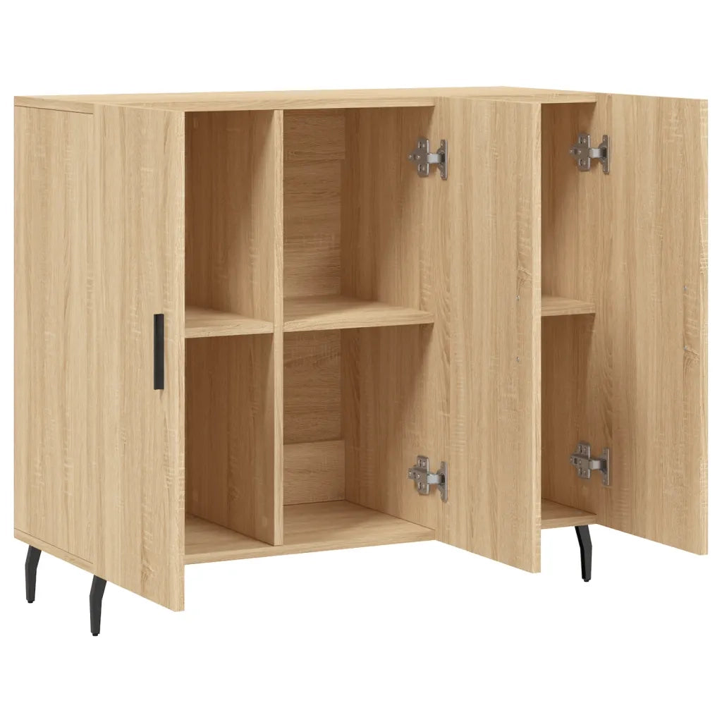 Credenza-Buffet-Armadio da cucina Rovere Sonoma 90x34x80 cm in Legno Multistrato 155831