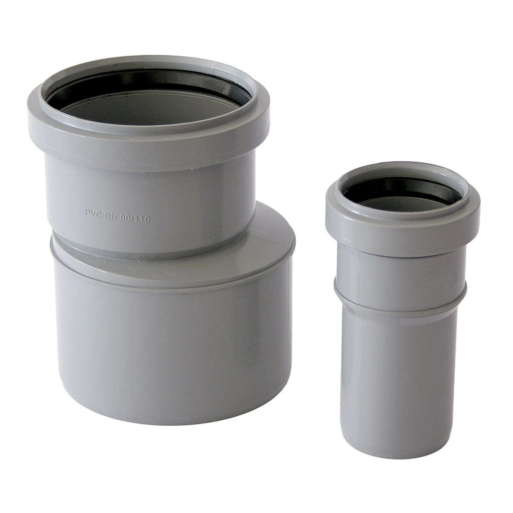 RACCORDO DI PASSAGGIO PVC-PP (IN PVC)- Diam. 100 F x 110 M- IKARO- pezzi 1