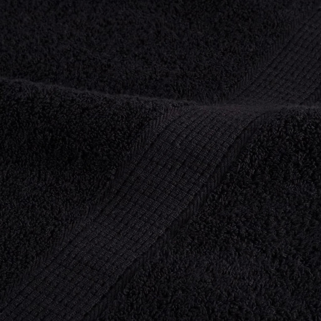 vidaXL Panni per il viso SOLUND 4 pcs Nero Cotone