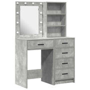 Toeletta | Tavolo da Trucco con cassetto 2 pz Grigio 50 x 41 x 135 cm