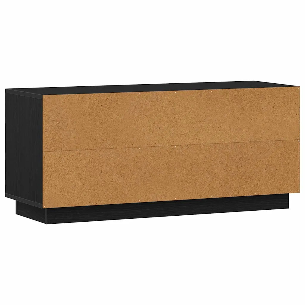 Mobile TV Rovere Nero 102 x 35 x 45 cm Legno multistrato 881315