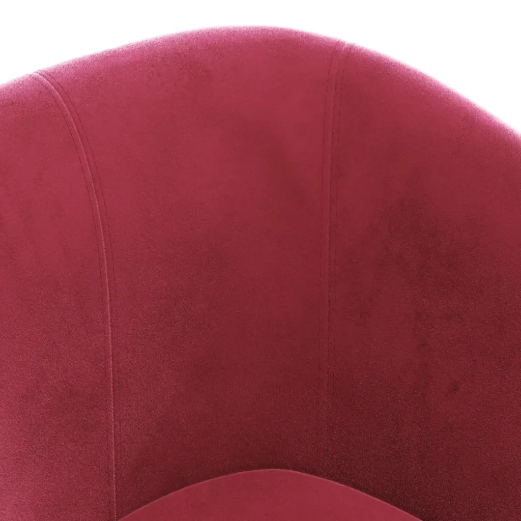 Divano Sedia-Poltrona Cabriolet Rosso Vino in Velluto 121953