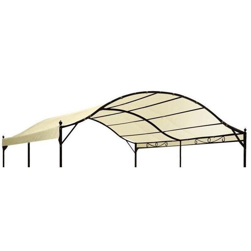TELO IN POLIESTERE PER GAZEBO AD ARCO 3 X 4 MT IN COLORE AVORIO