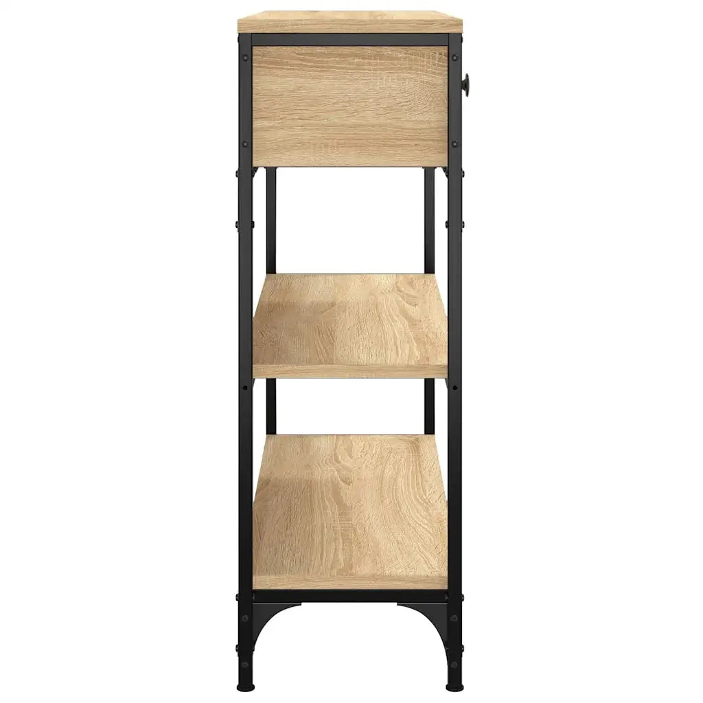 Tavolino Consolle-Tavolino da soggiorno-Tavolino da Salotto Rovere Sonoma 72,5x25x75cm Legno Multistrato