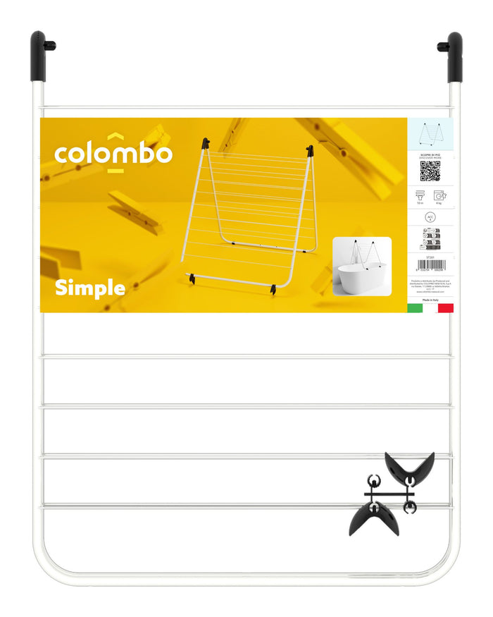 Stendino Stendibiancheria per vasca salvaspazio mod. SIMPLE COLOMBO