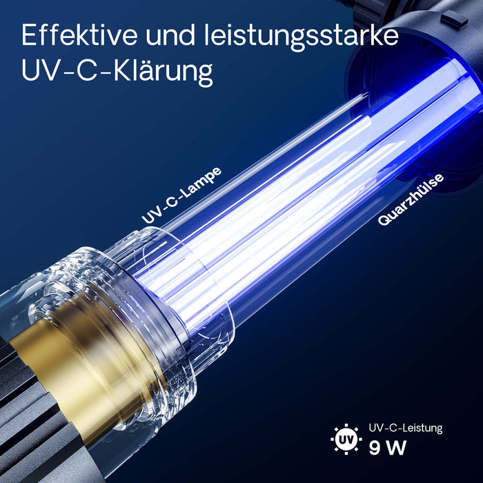 CBF-200U Filtro a camera per laghetti con lampada UVC da 9 W Sistema filtrante
