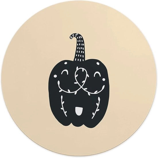 Matto per topi a forma rotonda con antiscivolo - 22 cm - stampato digitalmente