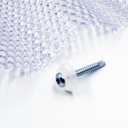 Viti zincate M5 x 40 mm per metallo con rondella di tenuta trasparente MK PC DIAMONDS 50 pezzi