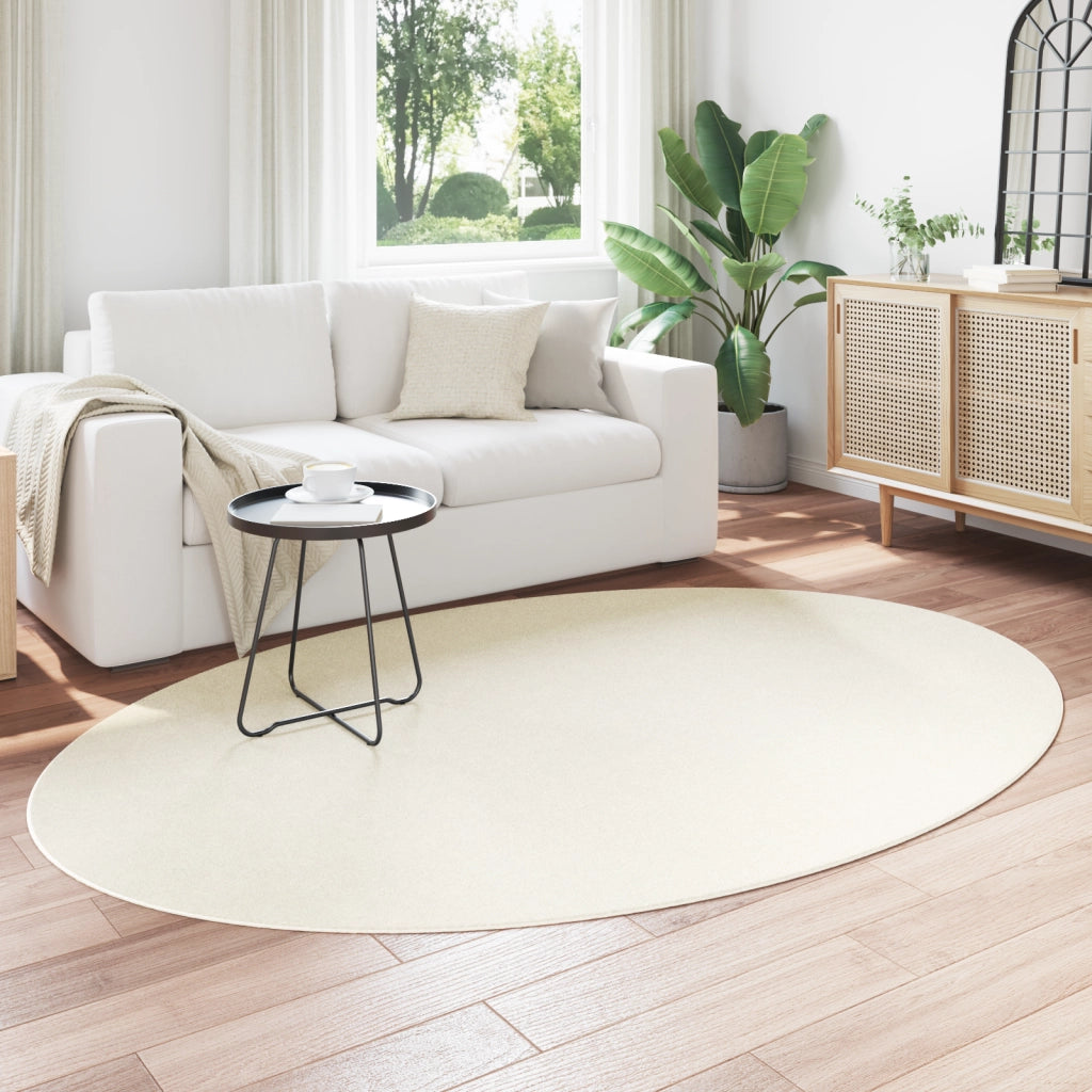 Tappeto 'HUARTE'Crema 160x230 cm Ovale di