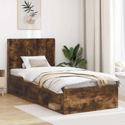 Testiera Letto Rovere Fumo Legno ingegnerizzato 889650