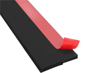 Doppio pacchetto di strisce di chiusura per porte, strisce di chiusura per porte, strisce di chiusura silenziose per porte, 1 m L x 0,05 m B, nero