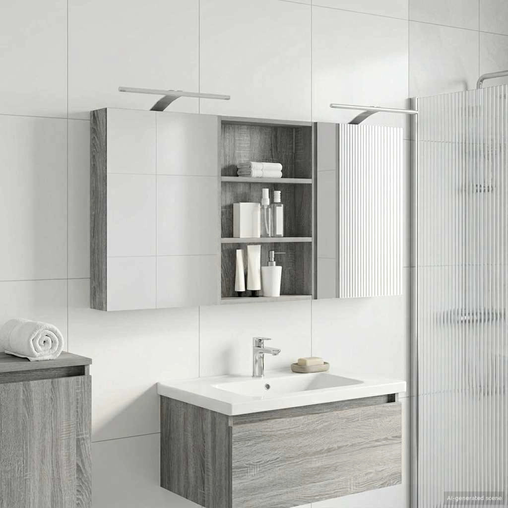 Set di Armadi da Bagno 3 pz 120 x 10,5 x 60,5 cm 3403741