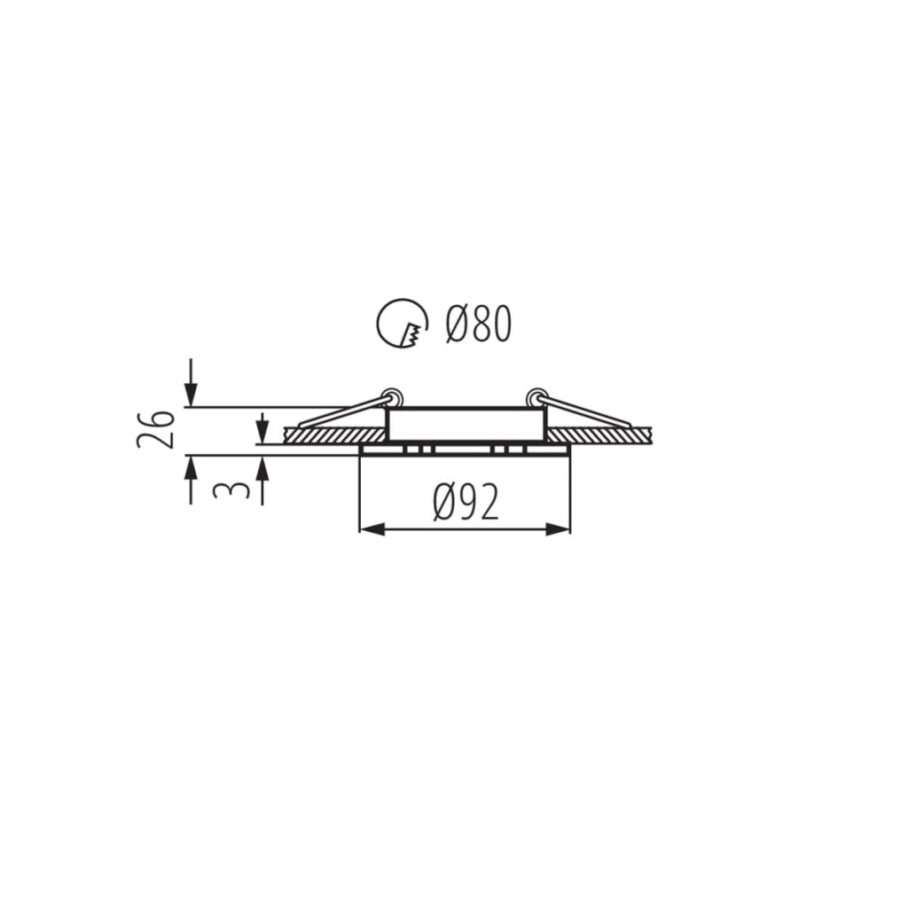 Faretto incasso soffitto Kanlux SEIDY nero orientabile GX5.3 50W