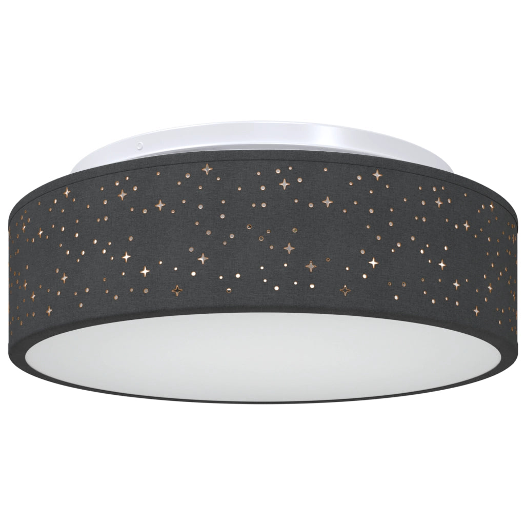Lampade da soffitto con paralume stellato Nero Ã˜ 38 cm Tessuto E27