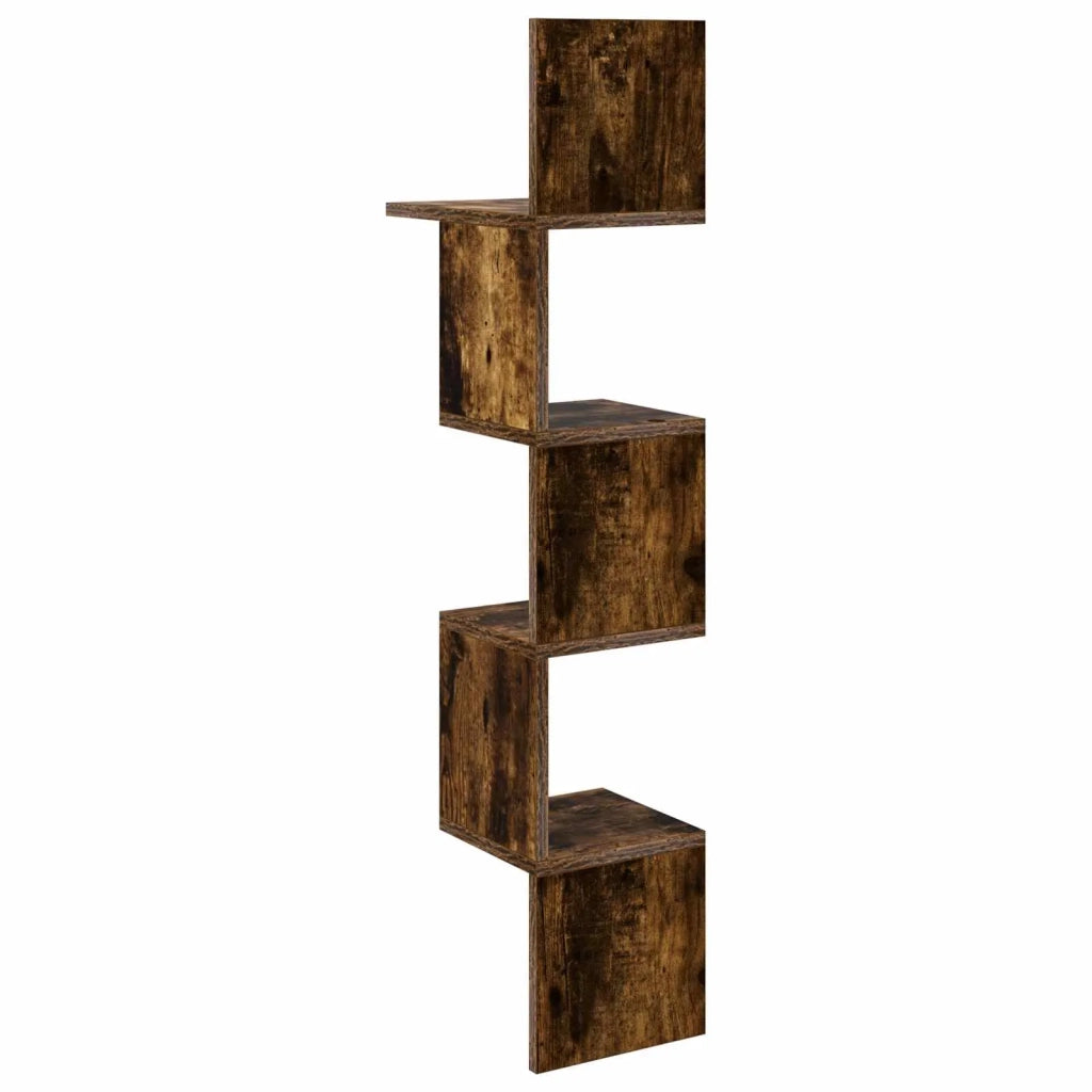 Scaffale da parete A parete Rovere Fumo 32 x 21 x 107 cm 8012136