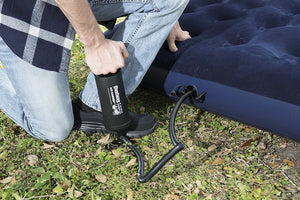 AIRBED BLU FLOCCATO DOPPIO CM.191x137x22