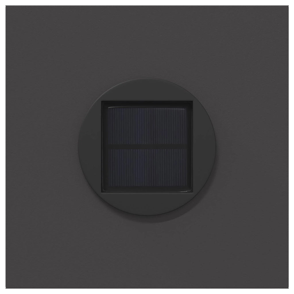 Faro LED solare per sentieri 2 pz Nero CFW6064534