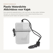 Scatola di chiusura impermeabile - Scatola di archiviazione impermeabile - Materiale in plastica robusto - Leggero - Con grappolo di corda - Adatto per apparecchiature elettroniche - Scatola impermeabile