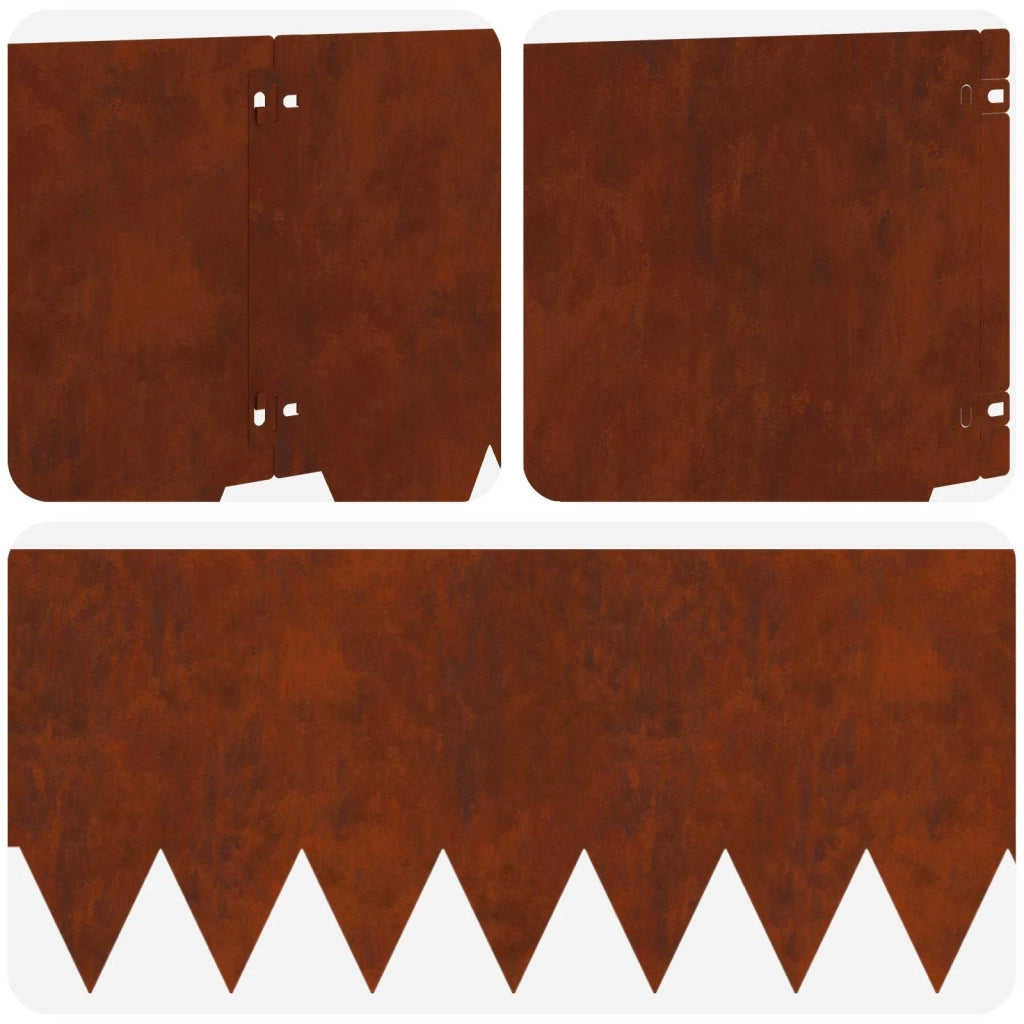 Bordura per Prato 10 pcs metallo 8008320